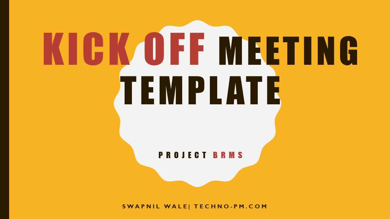 Project KickOff Meeting Template ISO Templates and Documents Download