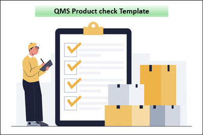 ISO 9001 QMS Product check Template