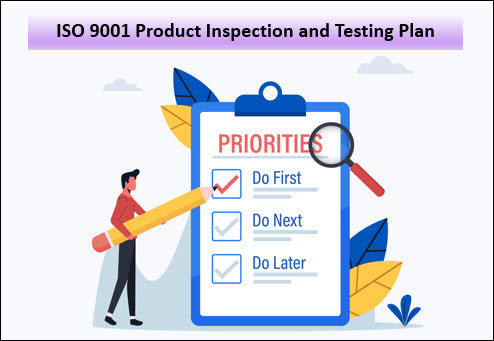 ISO 9001 Product Inspection and Testing Plan Template