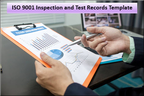 ISO 9001 Inspection And Test Records Template