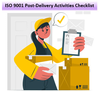 ISO 9001 Post-Delivery Activities Checklist Template