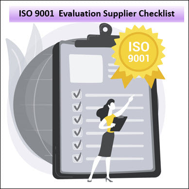 ISO 9001 Evaluation Supplier Checklist Template