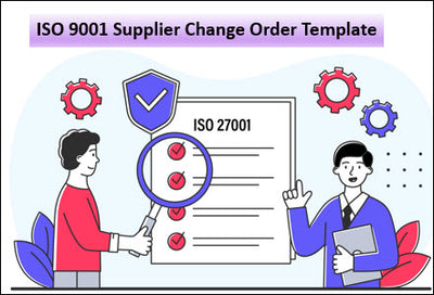 ISO 9001 Supplier Change Order Template