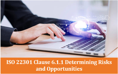 ISO 22301 Clause 6.1.1 Determining Risks and Opportunities