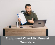 Equipment Checklist Format Template