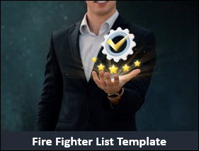 Fire Fighter List Template