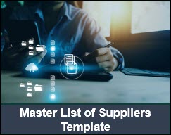 Master List of Suppliers Template