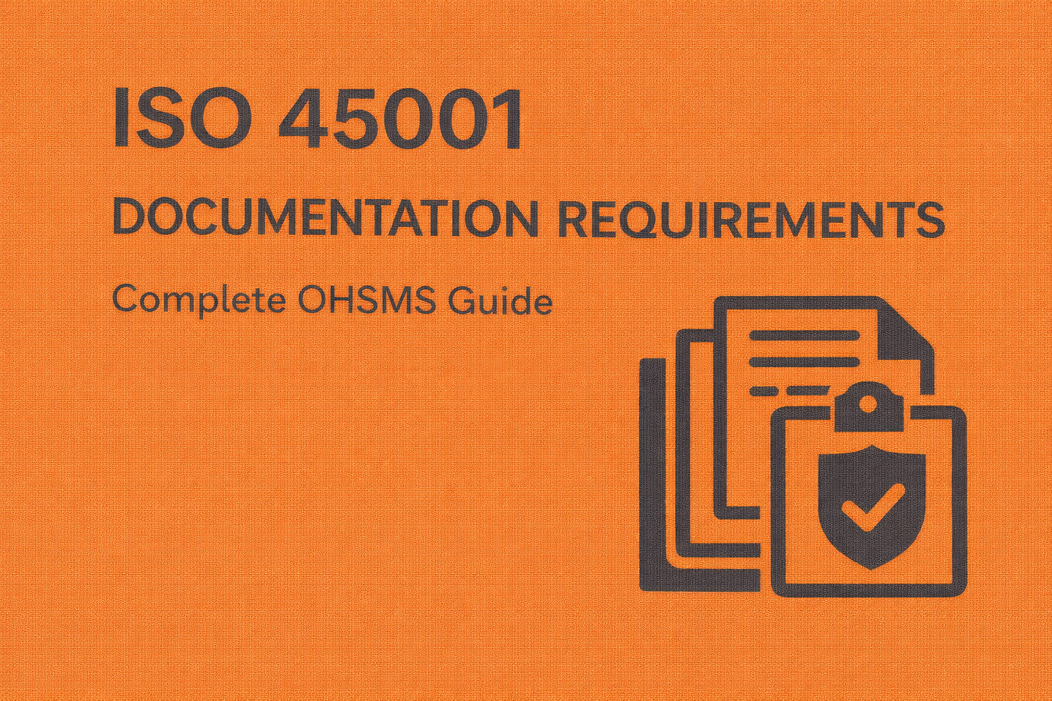 ISO 45001 Documentation Requirements: Complete OHSMS Guide – ISO ...