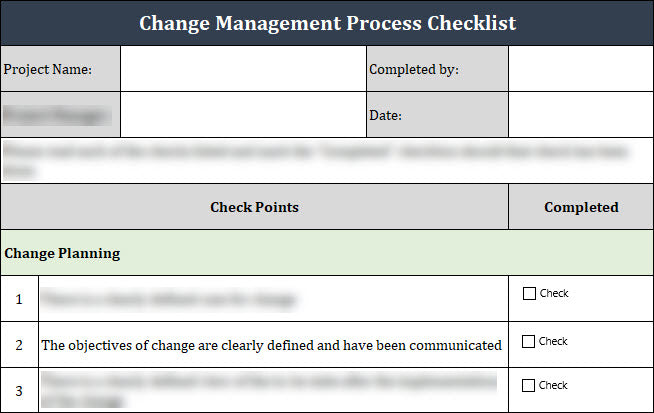 ISO 27001 Change Management Process Checklist Template – ISO Templates ...