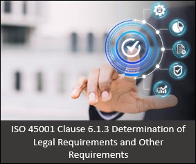 ISO 45001 Clause 6.1.3 Determination of Legal Requirements and Other Requirements