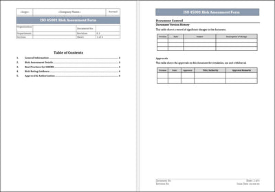 Iso 45001 Simple Risk Assessment Example ISO 45001 Occupational Health and Safety – Tagged