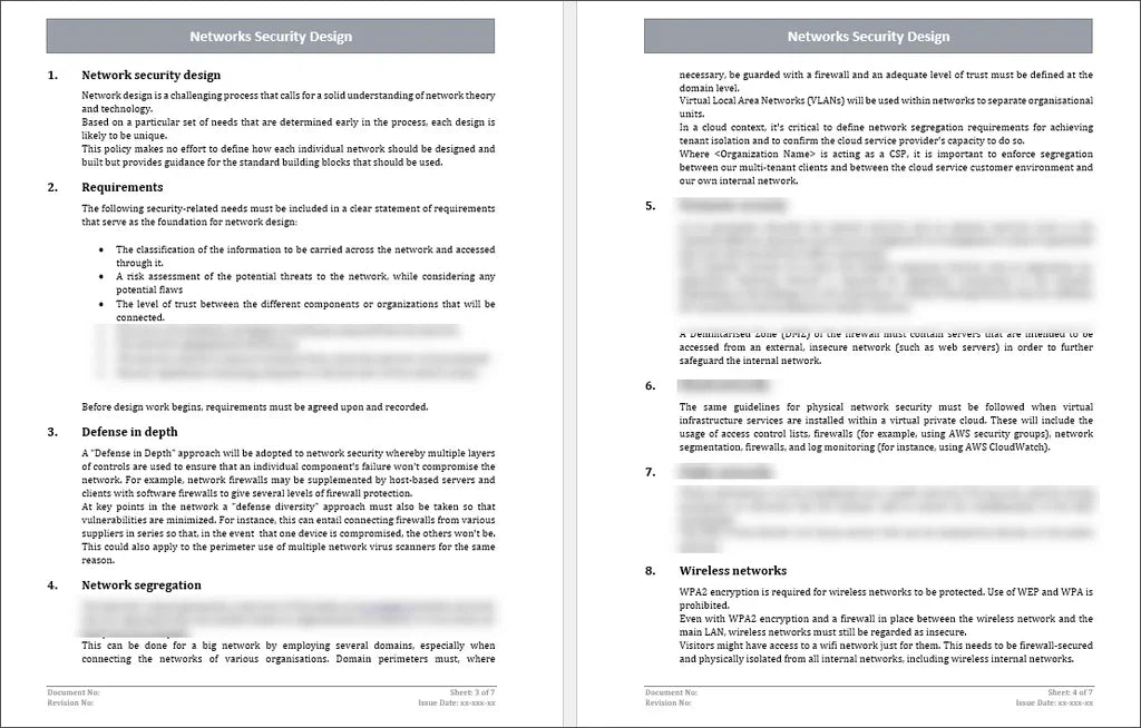 ISO 27001 Networks Security Design Template – ISO Templates and ...