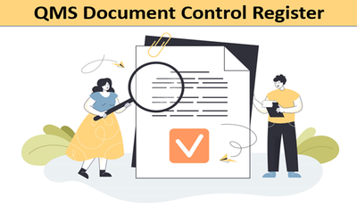QMS Document Control Register Excel Template