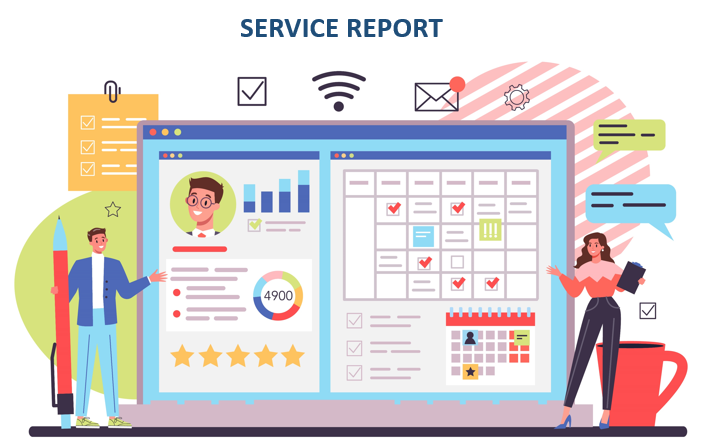 ISO 20000 Service Report Template, MS word