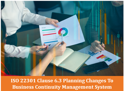 ISO 22301 Clause 6.3 Planning Changes To Business Continuity Management System