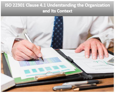 ISO 22301 Clause 4.1 Understanding the Organization and Its Context