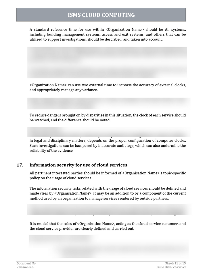 ISO of 27001:2022-Cloud Computing Policy