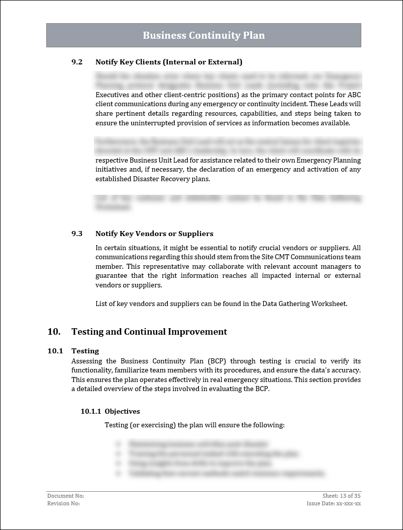 ISO 22301 Documentation Toolkit for Business Continuity