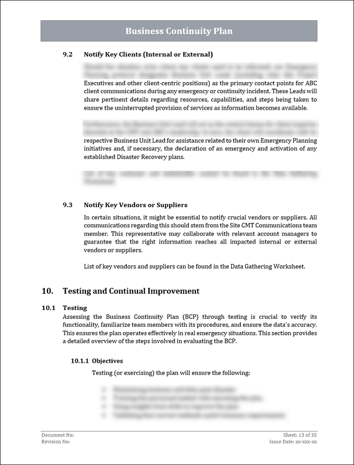 ISO 22301 Documentation Toolkit for Business Continuity