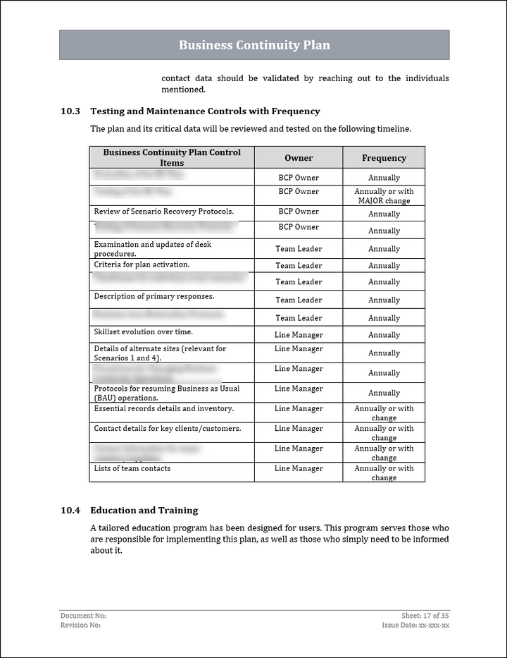 ISO 22301 Documentation Toolkit for Business Continuity