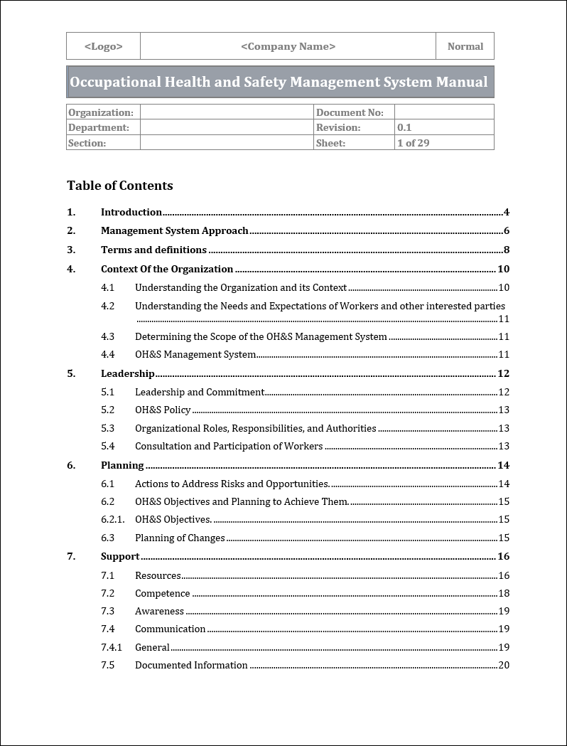 ISO 45001 Implementation Toolkit