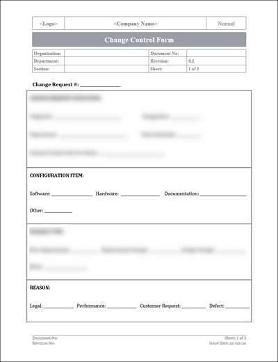 Engineering Design Change Control Form ISO 27001 - Change Control Form Template – ISO Templates and Documents ...