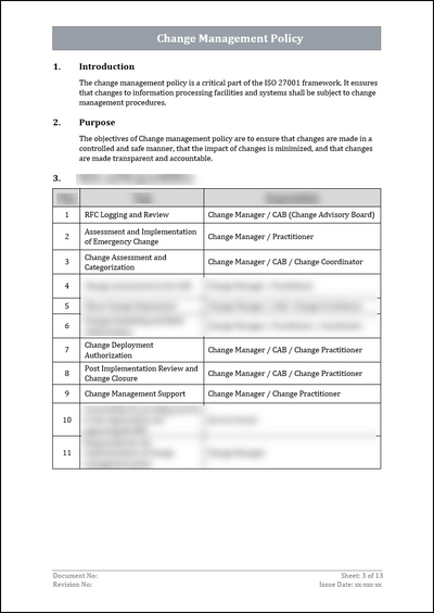 ISO 27001:2022-Change Management Policy Template