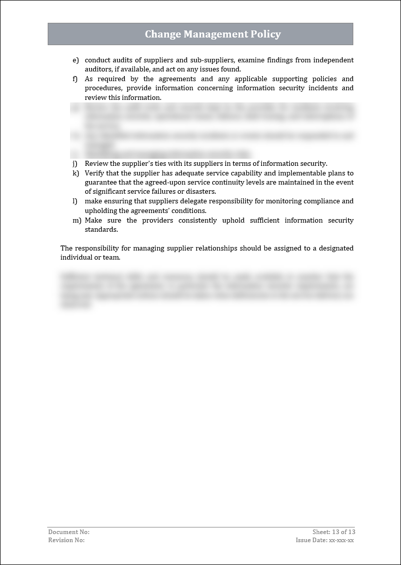 ISO 27001:2022 Change Management Policy Template ISO Templates and ISO 27001:2022 Change Management Policy Template ISO Templates and
