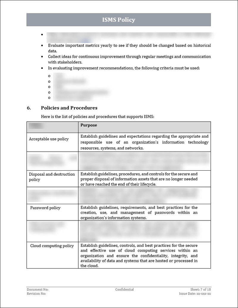 Sample Iso Policy Form ISO 27001 - ISMS Policy Template – ISO Templates and Documents Download