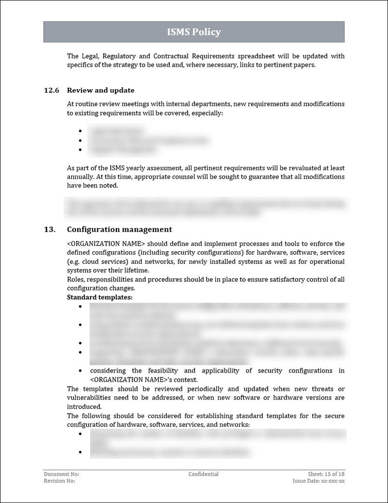 Sample Iso Policy Form ISO 27001 - ISMS Policy Template – ISO Templates and Documents Download