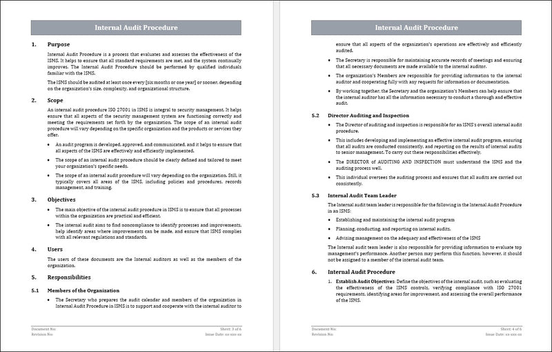 Internal Audit Procedure