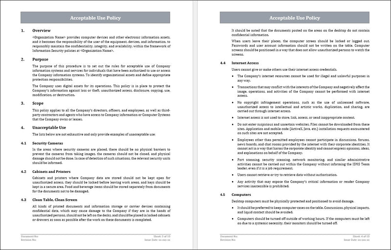 Acceptable Use Policy