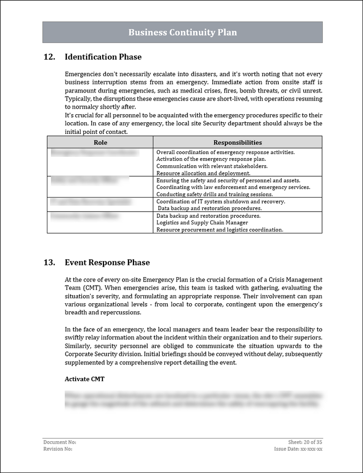 ISO 22301 Documentation Toolkit for Business Continuity