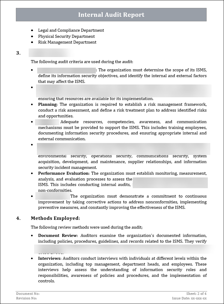 ISO 27001 Internal Audit Report Template ISO Templates and ISO 27001 Internal Audit Report Template ISO Templates and