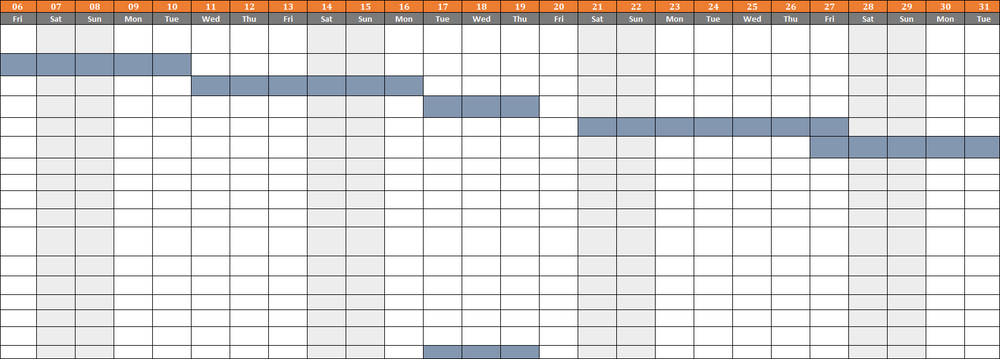 ISO 27001:2022-Audit Calender Template