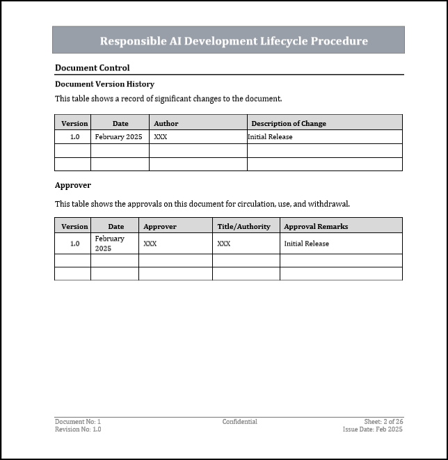 ISO 42001 Responsible AI Development Lifecycle Procedure Template – ISO ...