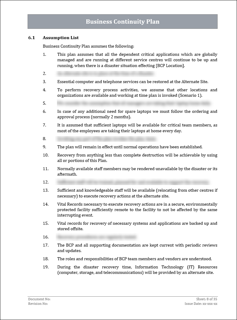 ISO 22301 Documentation Toolkit for Business Continuity