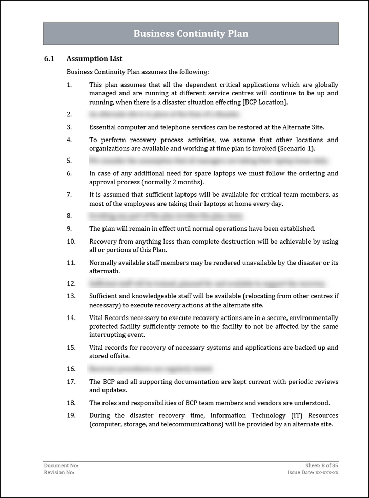 ISO 22301 Documentation Toolkit for Business Continuity