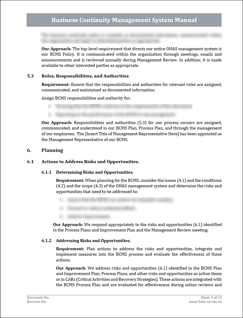 ISO 22301 Documentation Toolkit for Business Continuity