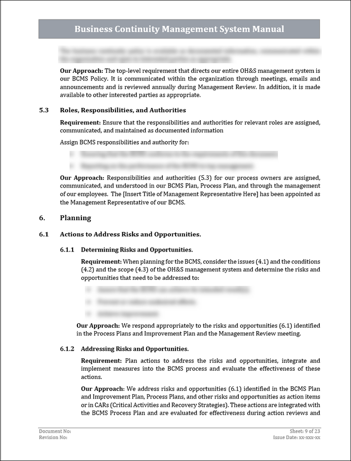 ISO 22301 Documentation Toolkit for Business Continuity