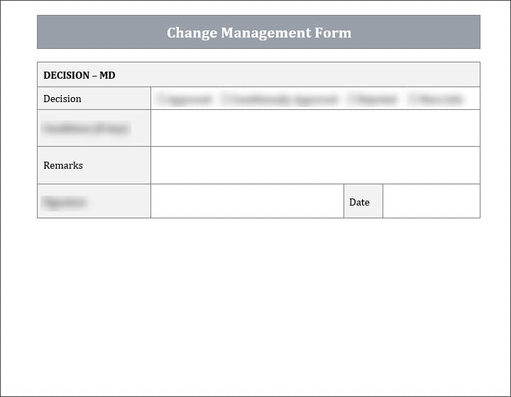 Change Management Form Sample Qms ISO 9001 Change Management Form Template – ISO Templates and Documents ...