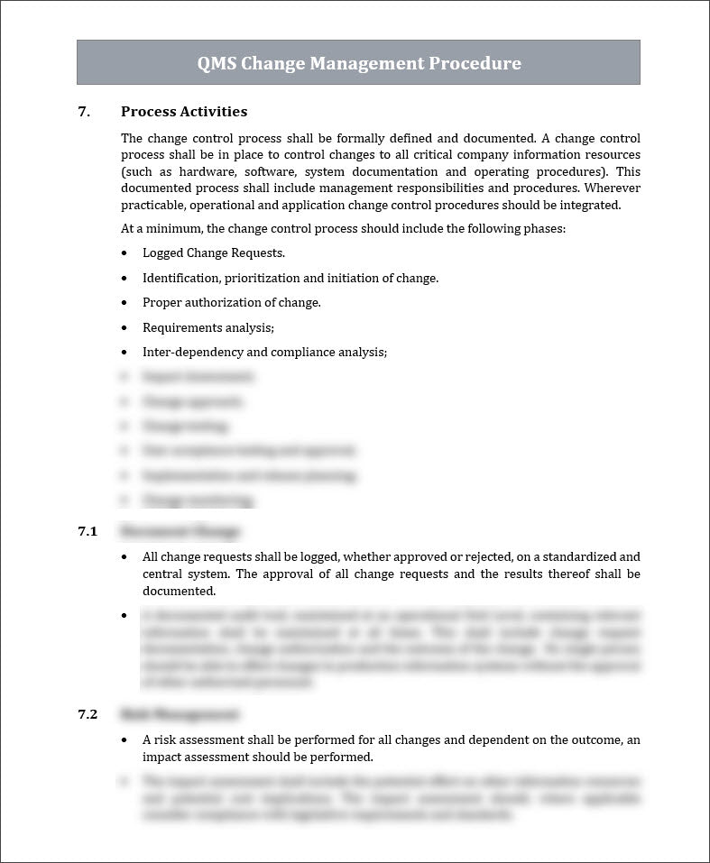 ISO 9001 QMS Change Management Procedure ISO Management Of Change iso-9001-qms-change-management-procedure-iso-management-of-change
