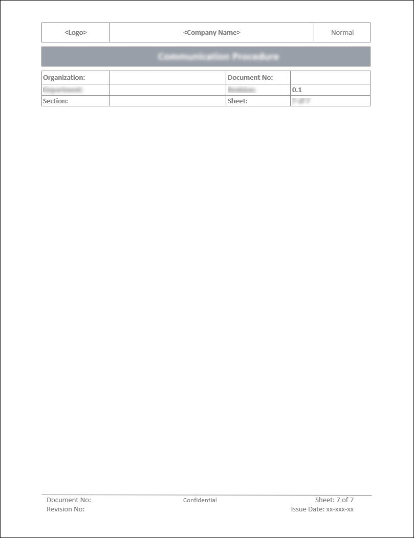 ISO 27001:2022 - Communication Procedure Template