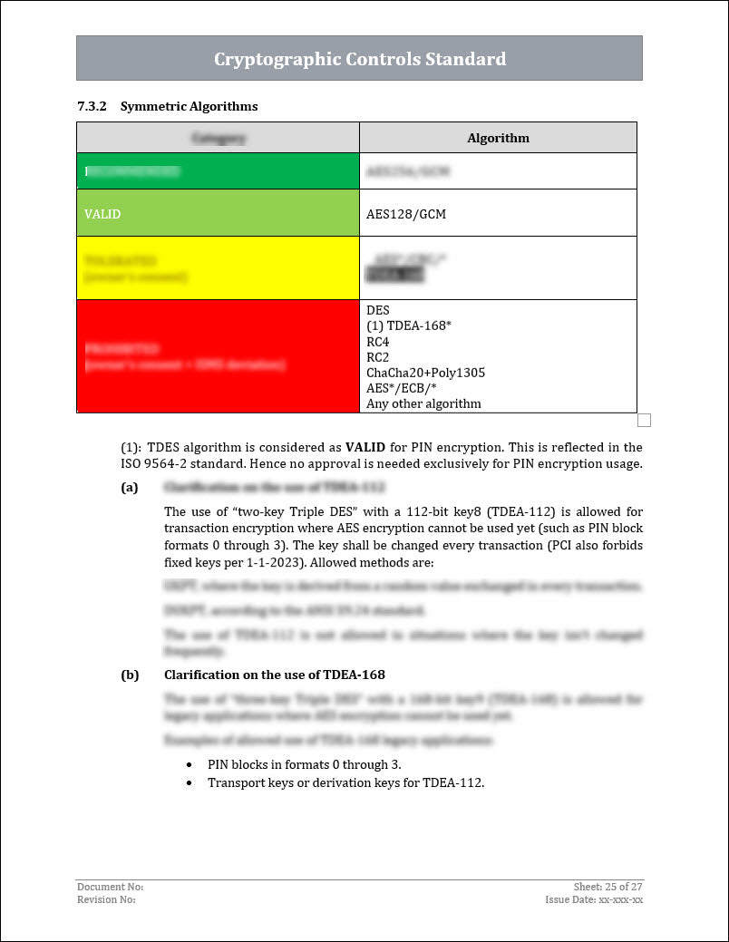 ISO 27001 - Cryptographic Controls Policy Template