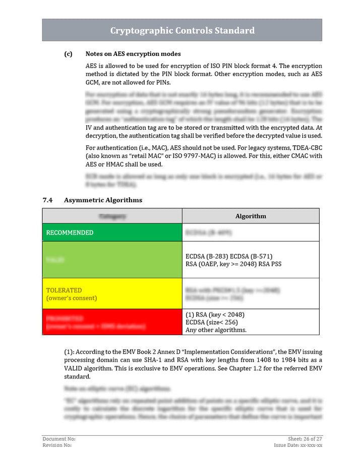 ISO 27001 - Cryptographic Controls Policy Template