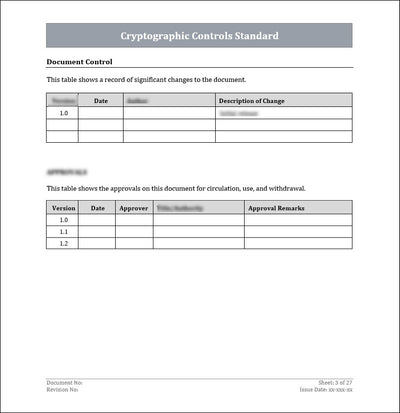 ISO 27001:2022 - Cryptographic Controls Policy Template
