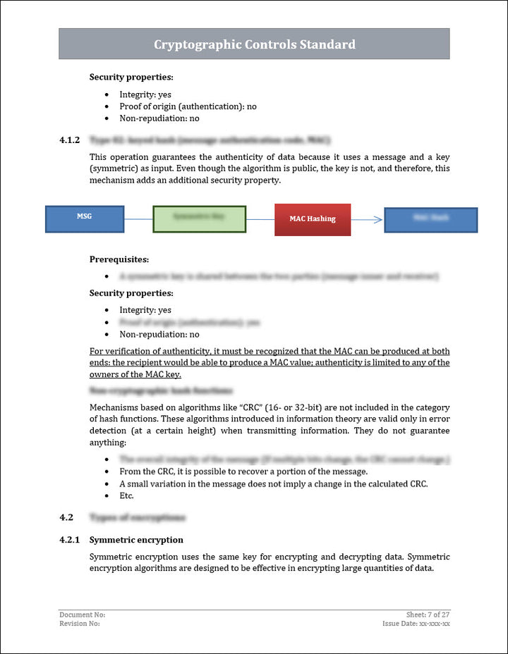 ISO 27001 - Cryptographic Controls Policy Template