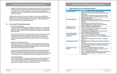 ICT Risk Management Framework