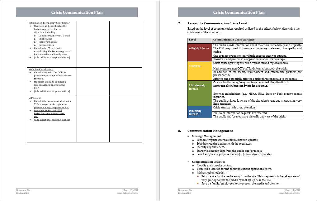 Crisis Communication Plan