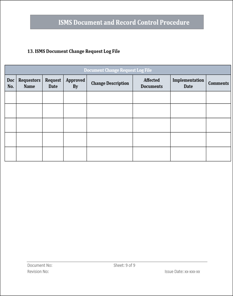 ISO 9001 Documentation Toolkit | Free Sample Template Download